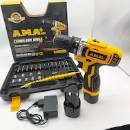 دریل شارژی 12 ولت AMA با لوازم مدل 3412LB