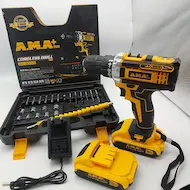 دریل شارژی 18 ولت AMA با لوازم مدل  3418LB